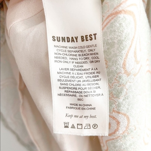 SUNDAY Best Flirt Mini Dress Sage Print - Picture 15 of 16